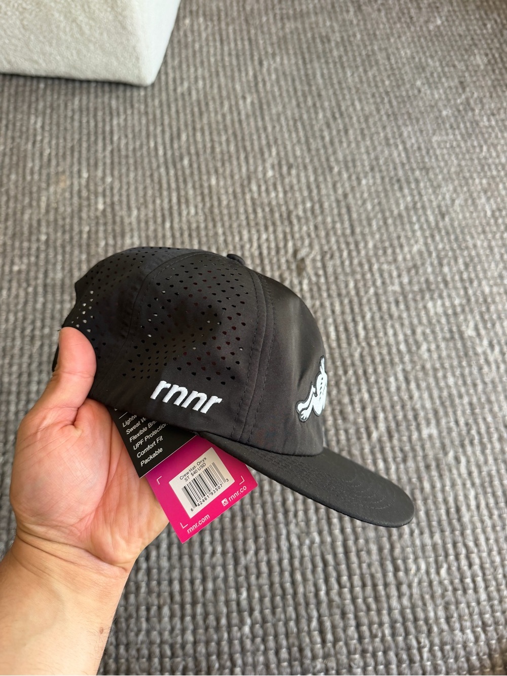 Rnnr Jack Rabbit Crew Hat Running Athletic Cap - Picture 6 of 12